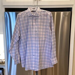 Tommy Hilfiger Casual Blue and Pink Checkered Shirt